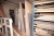 Content in vertical bookcase, div. Plywood, cement + about 7 full pallet and 4/2 pallets
