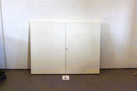 Schrank mit Whiteboard + Leinwand, H: 120, B: 160, D: 12