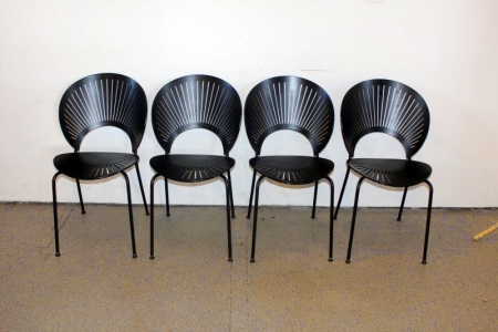 4 pcs. Nanna Ditzel chairs, black