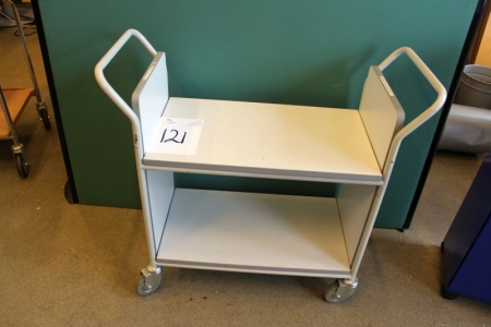 Trolley with handles and two shelves, H: 90 x 70