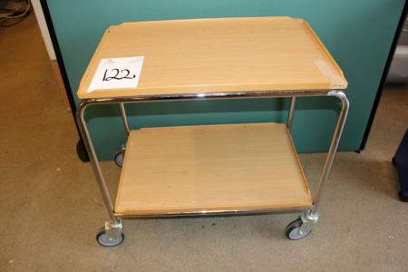 Trolley with 2 shelves, 80x52