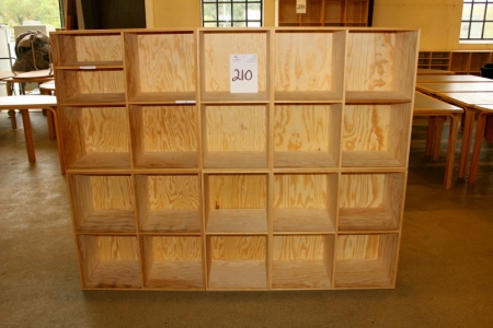 Bücherregale, An-Bo, 4 Sektionen, 4 Zimmer 70x70x34,5 cm. + 2 Sektionen 70x36x34,5 cm.