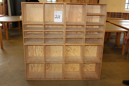 Bücherregale, An-Bo, 4 Teile, 70x70x34,5 cm.