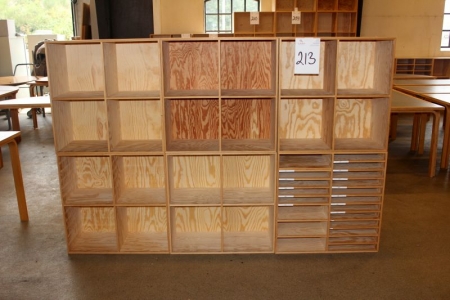 Bookcases, At-Bo, 6 sections, 70x70x34,5 cm.