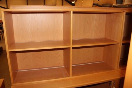 Bookcase with 4 compartments B8 120x70x32 cm. + Closet with sliding doors 120x78x45 cm.