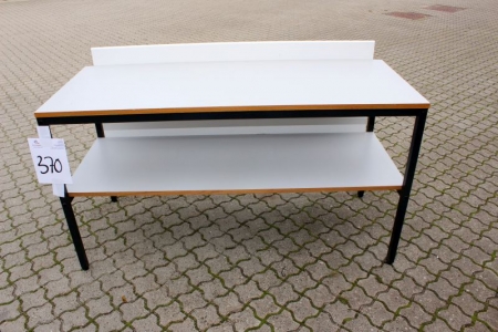 Table with shelf 150x60 cm.