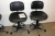 Office chairs, 2 pcs. with footrest