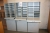 3 gray shelves, pigeonholes and extraction plate