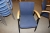 Magnus Olesen table, elliptic + 6 Kinnarps chairs, armrests and blue fabric