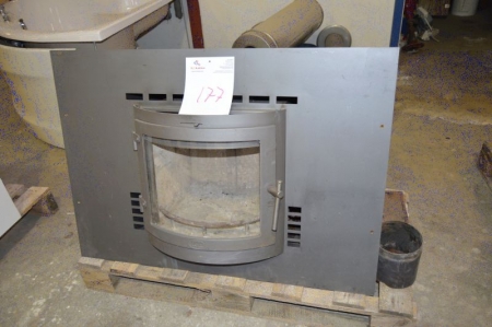 Fireplace insert, WxHxD, ca. 116 x 75 x 40 cm. Pallet not included
