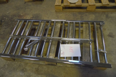 Heated towel rail, bxl, ca. 60 x 120 + shower rod. Pallet not included
