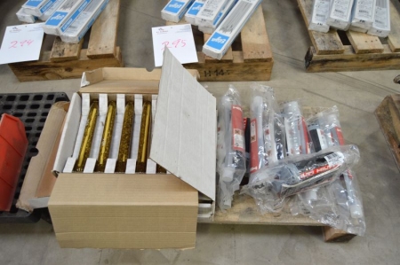 5 x 2-component sealant, Hilti HIT-H4 150 max á 330 ml / 575 g + 4 boxes Berner Chemical Anchor M24 á 4/5 paragraph. Pallet not included
