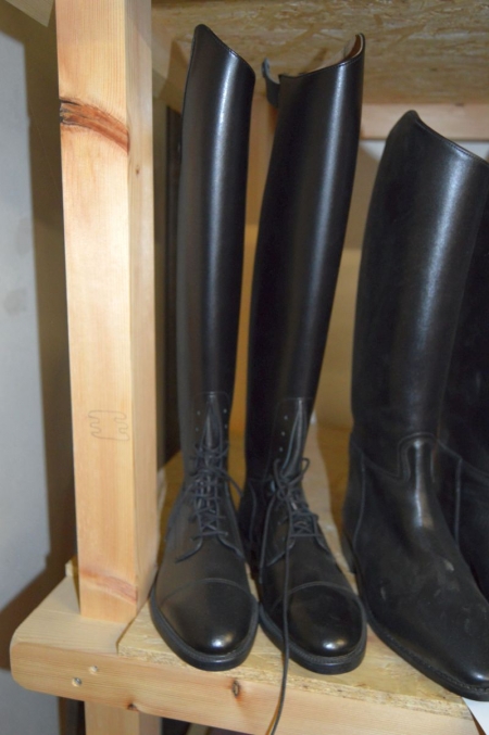 Leather Riding Boot with lace, str. 36