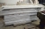 Quantity used troldtekt plates, assorted sizes, but a pallet most lxw: 228 x 60 x 2 cm + pallet, most lxb, ca. 119 x 60 x 2 cm