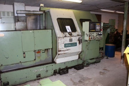 CNC lathes, Okuma LC30-ISC year 1984, reports errors on the CPU at startup incl. Box with accessories