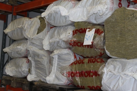 13 packages rockwool slabs / wall batts in assorted sizes, some slightly included has