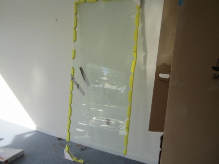 Glas-Schiebe-Tür zum Dusch Unicaline über 77x195x0,8 cm, sind NICHT enthalten Klammern und Scharniere