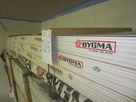 184 paragraph rustic boards 19x125, length about 4.45 meters, Ru White painted with groove