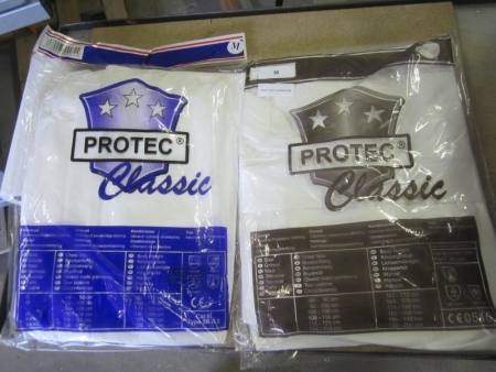 50 pieces one-piece chemical protective clothing, Protec Classic, brand Dust and lamination, size M, chest measurement 92-100 cm, body height 168-176 cm, protection type 5B and type 6 (file photo)
