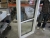 Alu / Composite / Holz Ecliptica Außenrahmen 70,8xh140,8x16 cm, Seite hing mit 3-Schicht-Klarglas, mit horizontalen Mittelsteg Farbe anthrazit / weiß, ungebraucht Fenster von erfolglosen Projekten (Datei Foto)