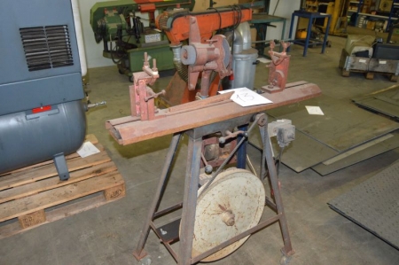 Tool Grinder, unknown make and type and year of manufacture. Max. width: 800 mm. Mounted on trestle with wheels