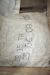 Pallet with 4 sacks stone for deburring machine