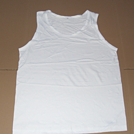 Firmatøj uden tryk ubrugt: 50 stk. XL T-shirt uden ærmer, hvide
