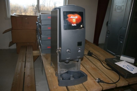 Kaffe/kakao automat, kan kobles til egen vandforsyning.
