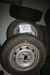 3stk varevogns hjul, fælge mærket 0306 dæk 1555/70 R15c