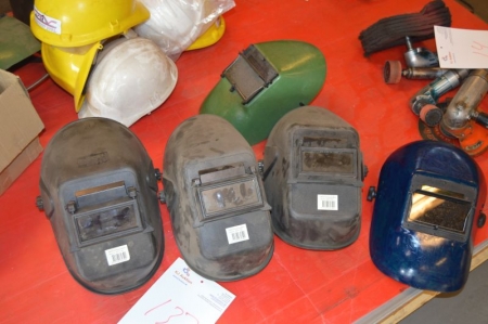 5 x welding helmets