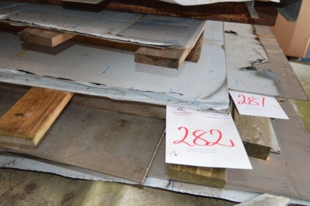 2 x stainless steel plates: about 2000 x 2000 x 2 mm approximately + 2100 x 1000 x 2 mm