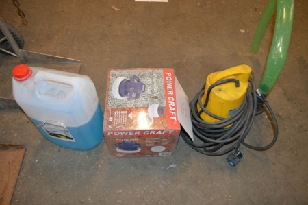 Tauchpumpe, Al-Ko + Polierer, Strom Craft + Waschmaschine