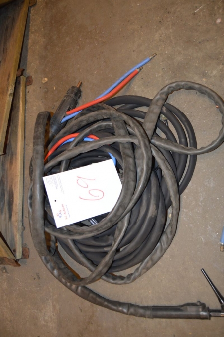 Lot TIG welding cables