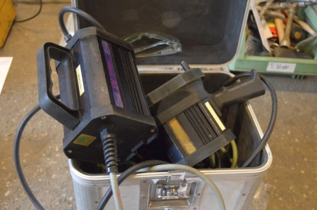 Kuffert med 2 x UV floodlight Labino PS135 UV Flood