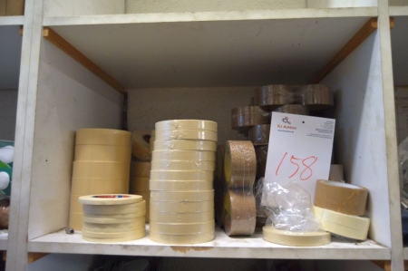 Various tape on the shelf