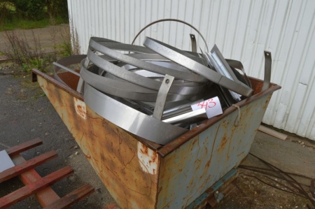 Tilting Container with content: stainless scrap