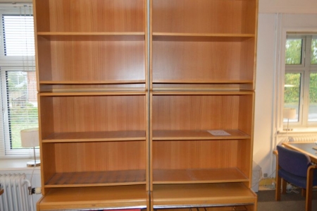 Two tall bookcases