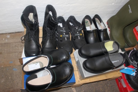 Sikkerhedssko HKSDK + støvler + gummistøvler, Dunlop str. 47