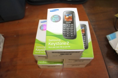 5 stk. mobiltelefoner, Samsung Keystone 2 
