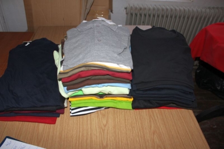 Diverse T-shirts + poloshirts + skjorter + bluser 