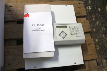 Alarmanlæg Type CS2300 med manual. 