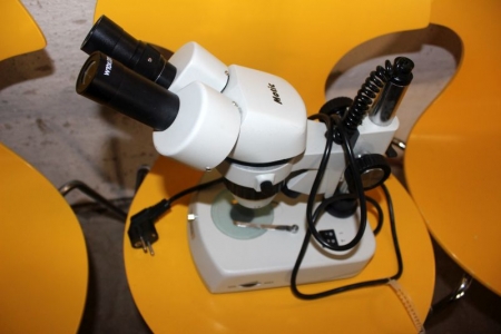 Mikroskop, Motic + kasse med tilbehør