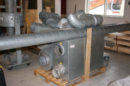 Pallet with heat exchange facilities.