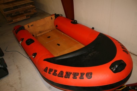 Inflatable with wooden floorboards Marked. Atlantic.