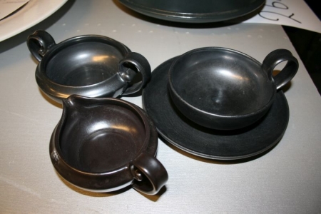 Kähler parts - pottery, 4 parts