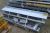 Pallet 3 x rack guard rails, length about 190 cm