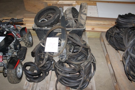 Pallet with various belts and hoses