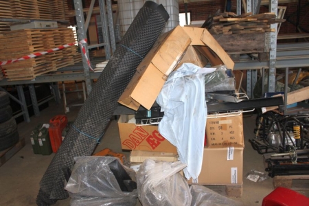 Pallet with miscellaneous items
