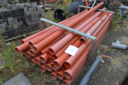 PVC sewer pipes and wells as depicted