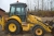 Backhoe Loader, New Holland B110.Year 2007. Power Shift, Command Control. 4-in-1 bucket. Beacon. Tires, too: about 10%, behind about 30%